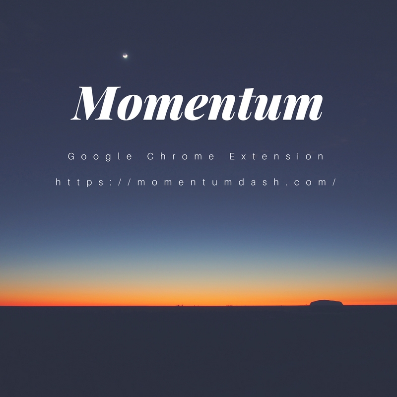 Momentum, Google Chrome, Extension